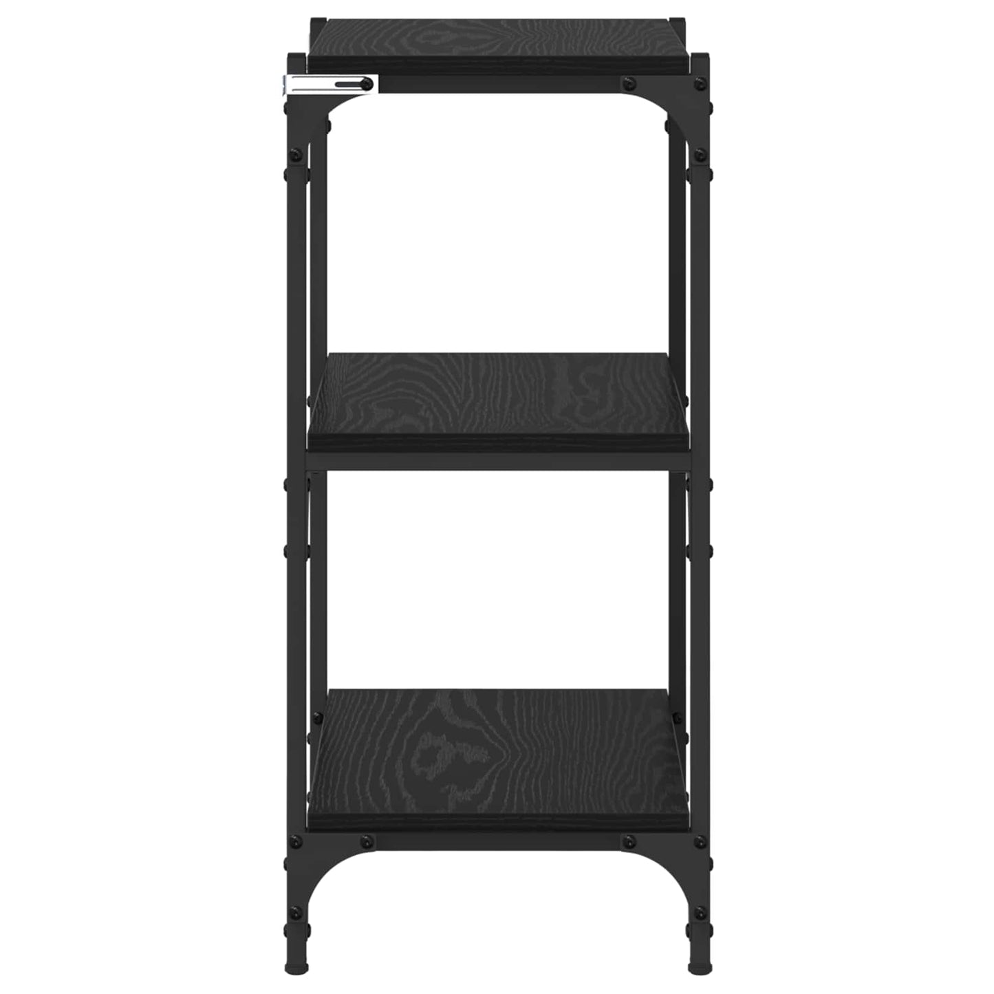 Bücherregal Schwarz Eichen-Optik 40 x 33 x 70,5 cm