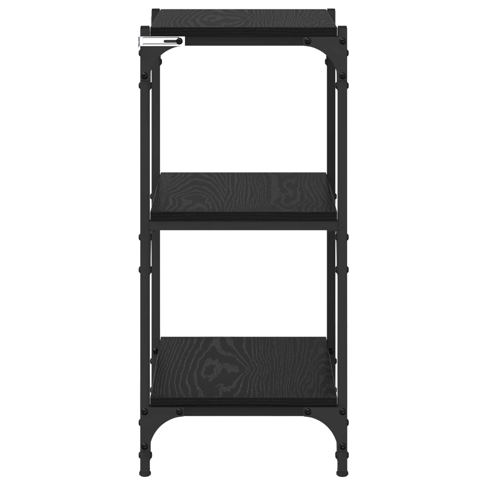 Bücherregal Schwarz Eichen-Optik 40 x 33 x 70,5 cm