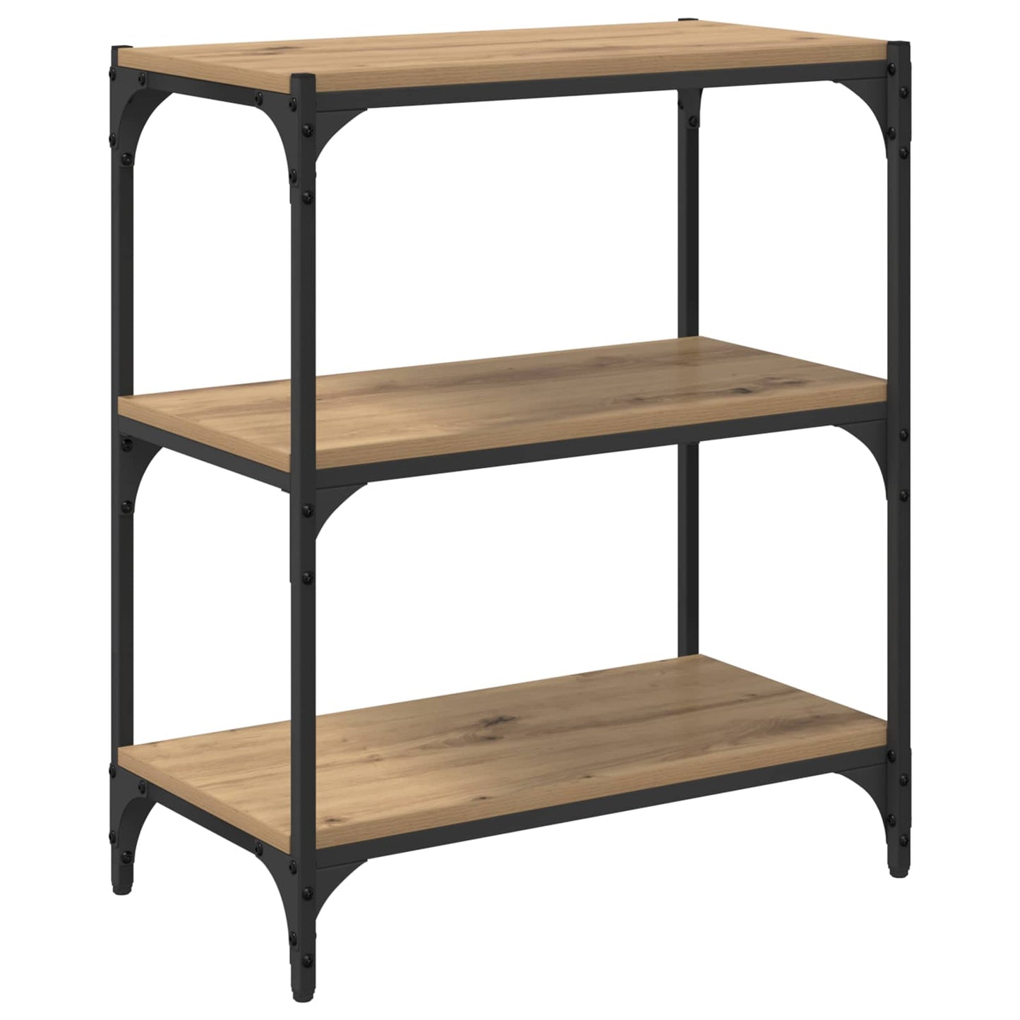 Bücherregal 3 Ebenen 60 x 33 x 70,5 cm Holzwerkstoff