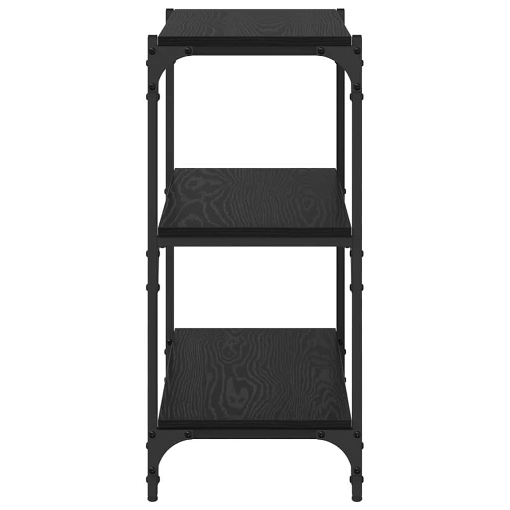 Bücherregal Schwarz Eichen-Optik 60 x 33 x 70,5 cm