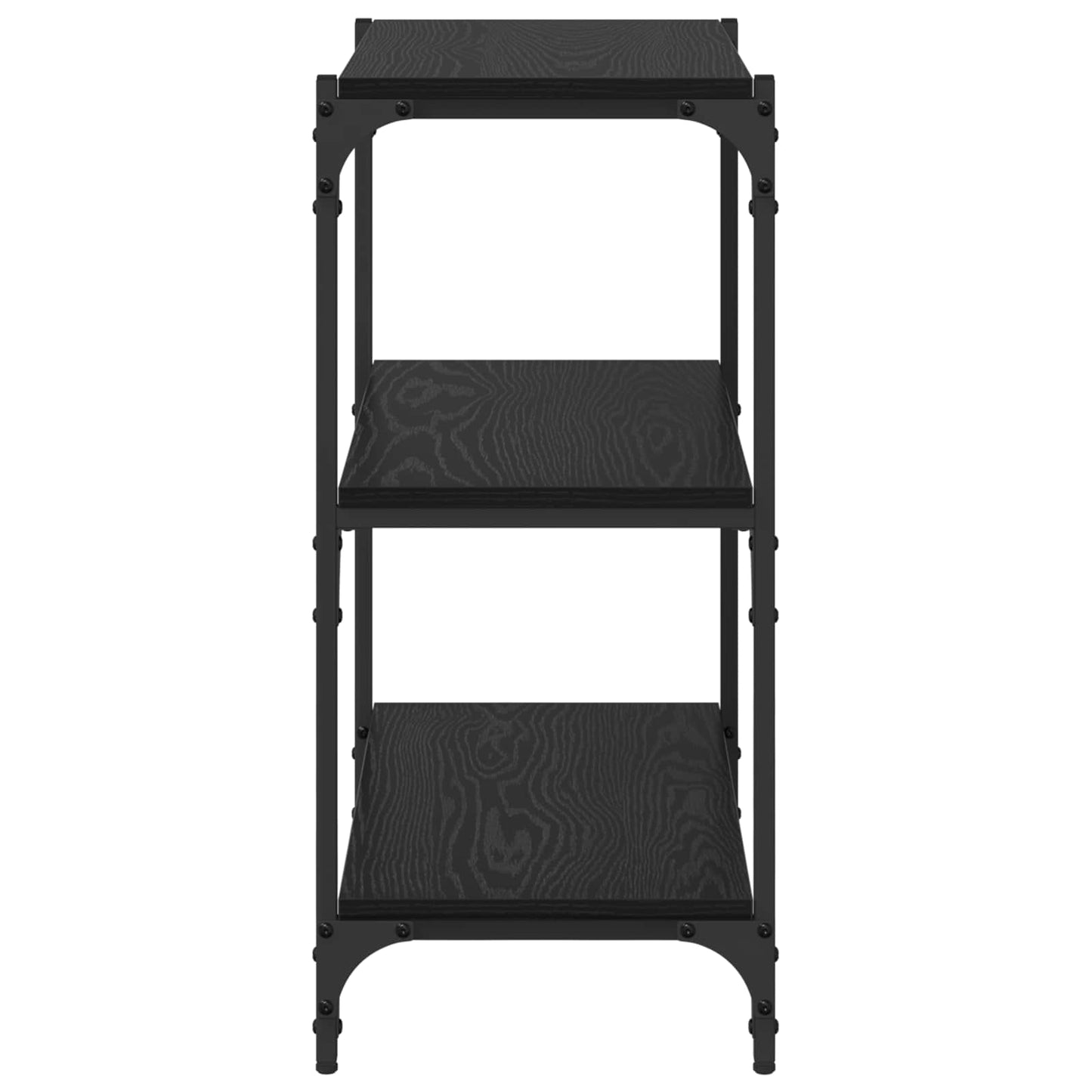 Bücherregal Schwarz Eichen-Optik 60 x 33 x 70,5 cm