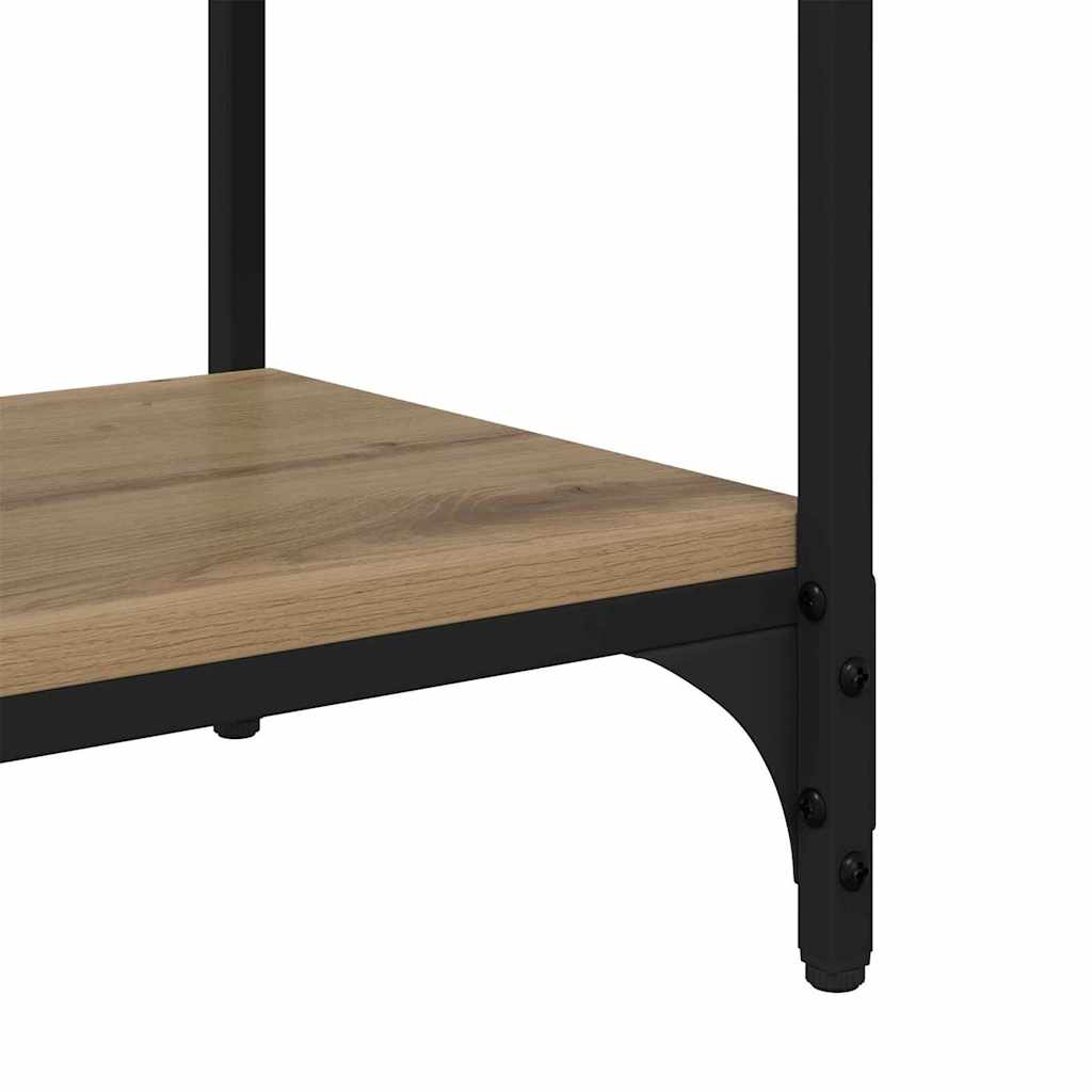 TV-Schränk 2 Ebenen 100x33x41cm Verbundholz und Eisen