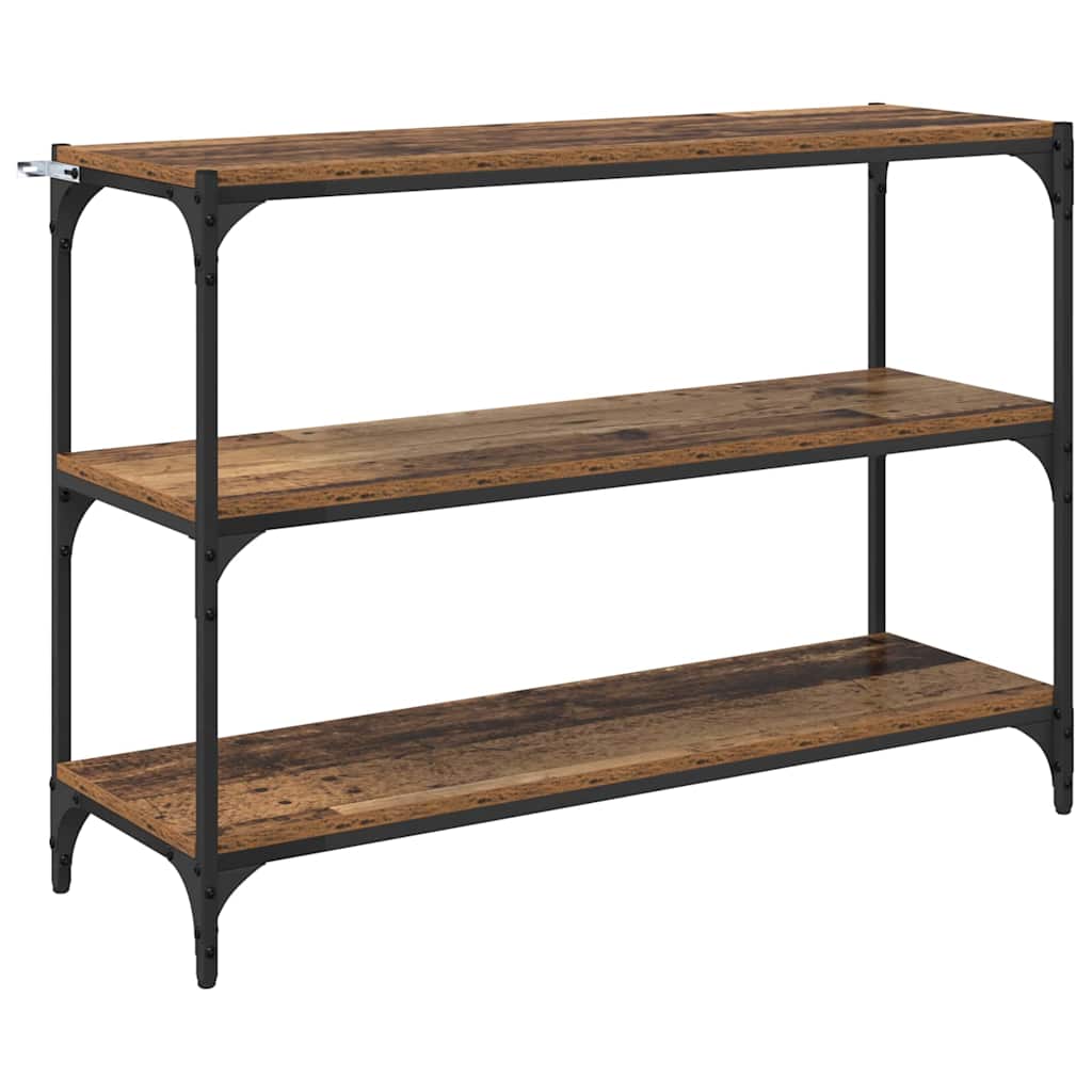 Bücherregal Altholz 100 x 33 x 70,5 cm Verbundholz und Eisen