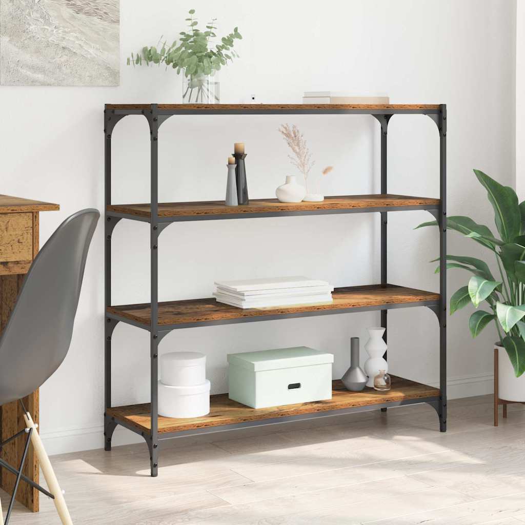 Bücherregal Altholz 100 x 33 x 100 cm Holzwerkstoff