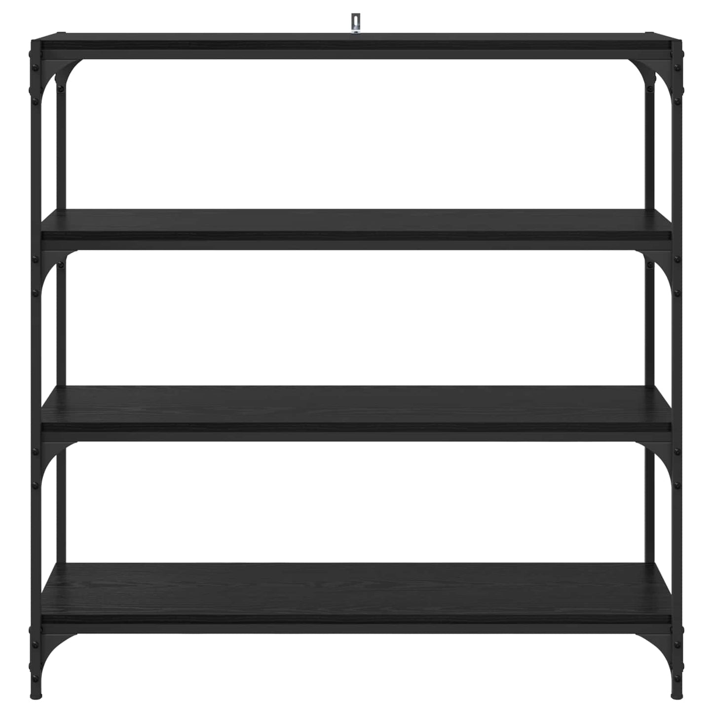 Bücherregal Schwarz Eichen-Optik 100 x 33 x 100 cm