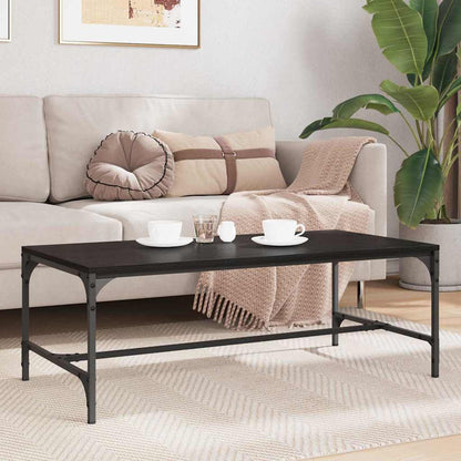 Couchtisch Schwarz Eichen-Optik 100 x 50 x 35 cm Holzwerkstoff