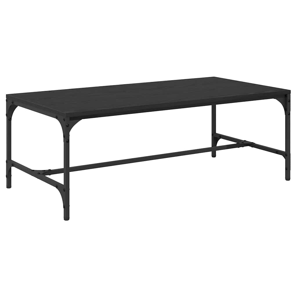 Couchtisch Schwarz Eichen-Optik 100 x 50 x 35 cm Holzwerkstoff