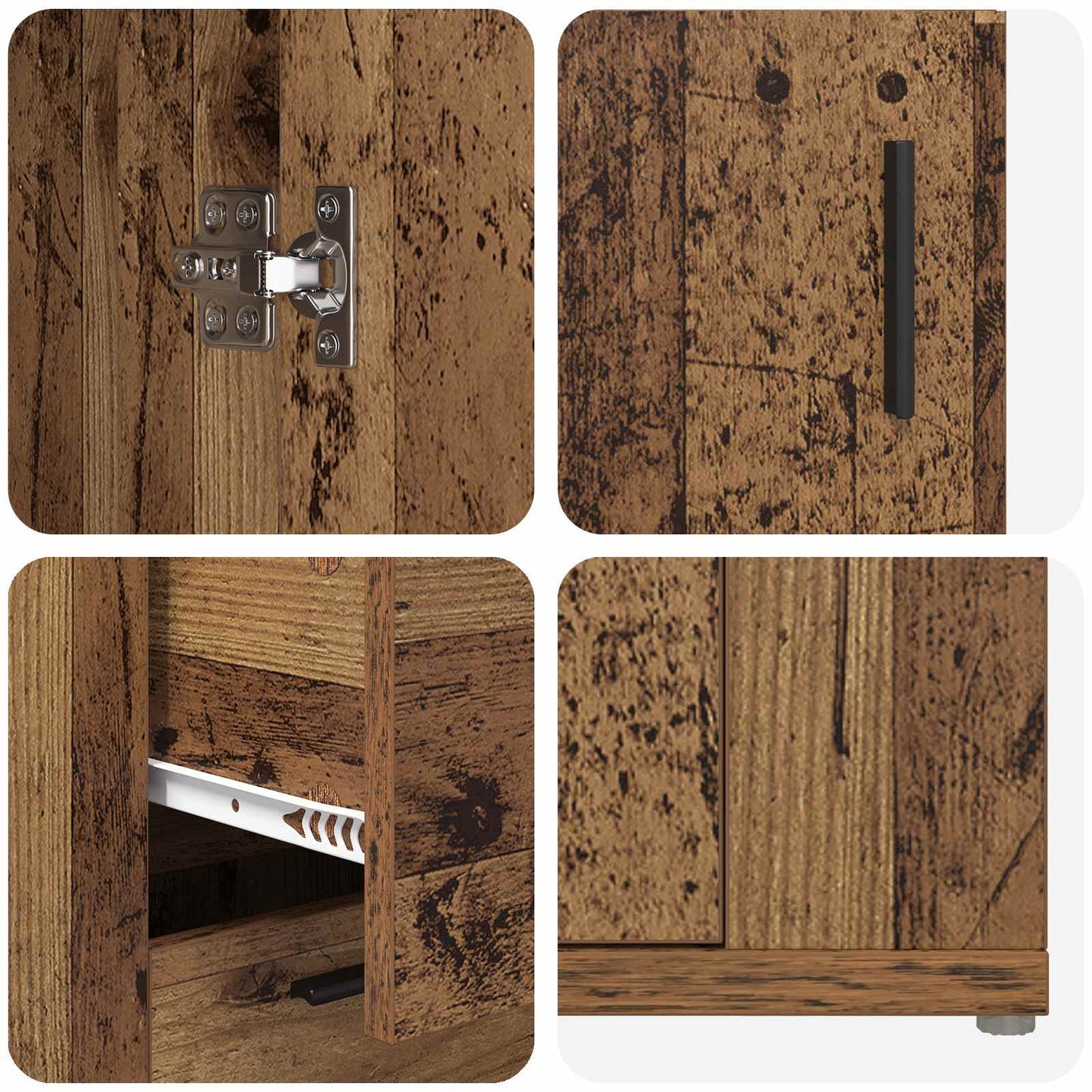 Sideboard Altholz 100 x 33 x 59.5 cm Holzwerkstoff