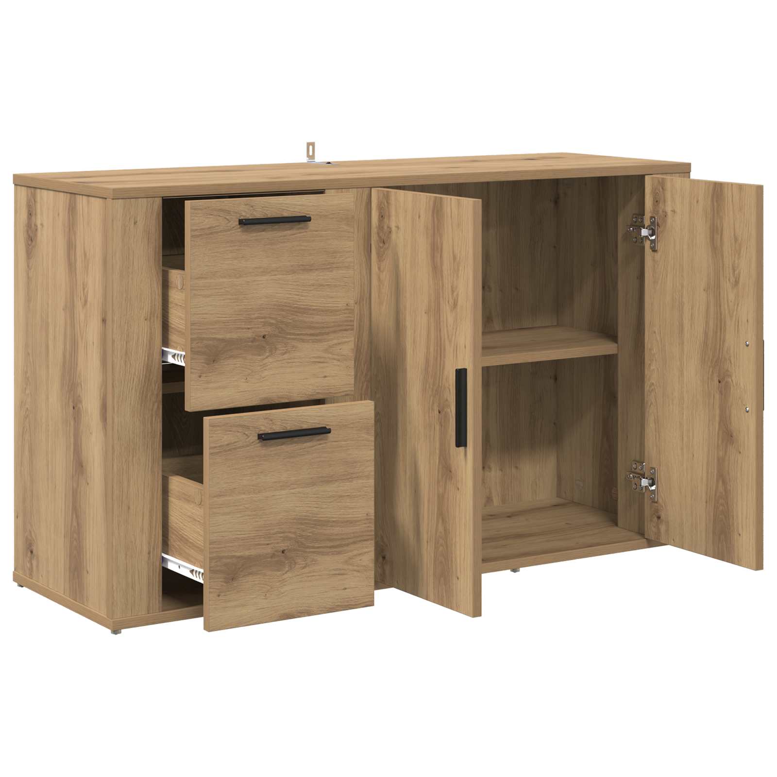 Sideboard Artisan-Eiche 100 x 33 x 59.5 cm Holzwerkstoff