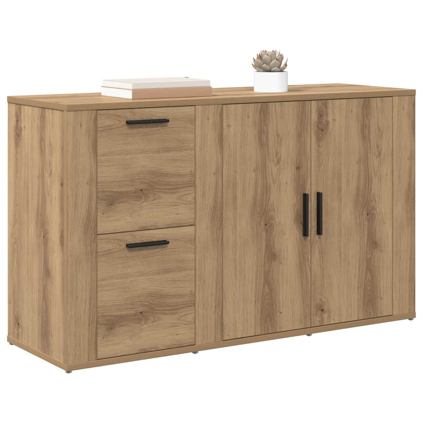Sideboard Artisan-Eiche 100 x 33 x 59.5 cm Holzwerkstoff