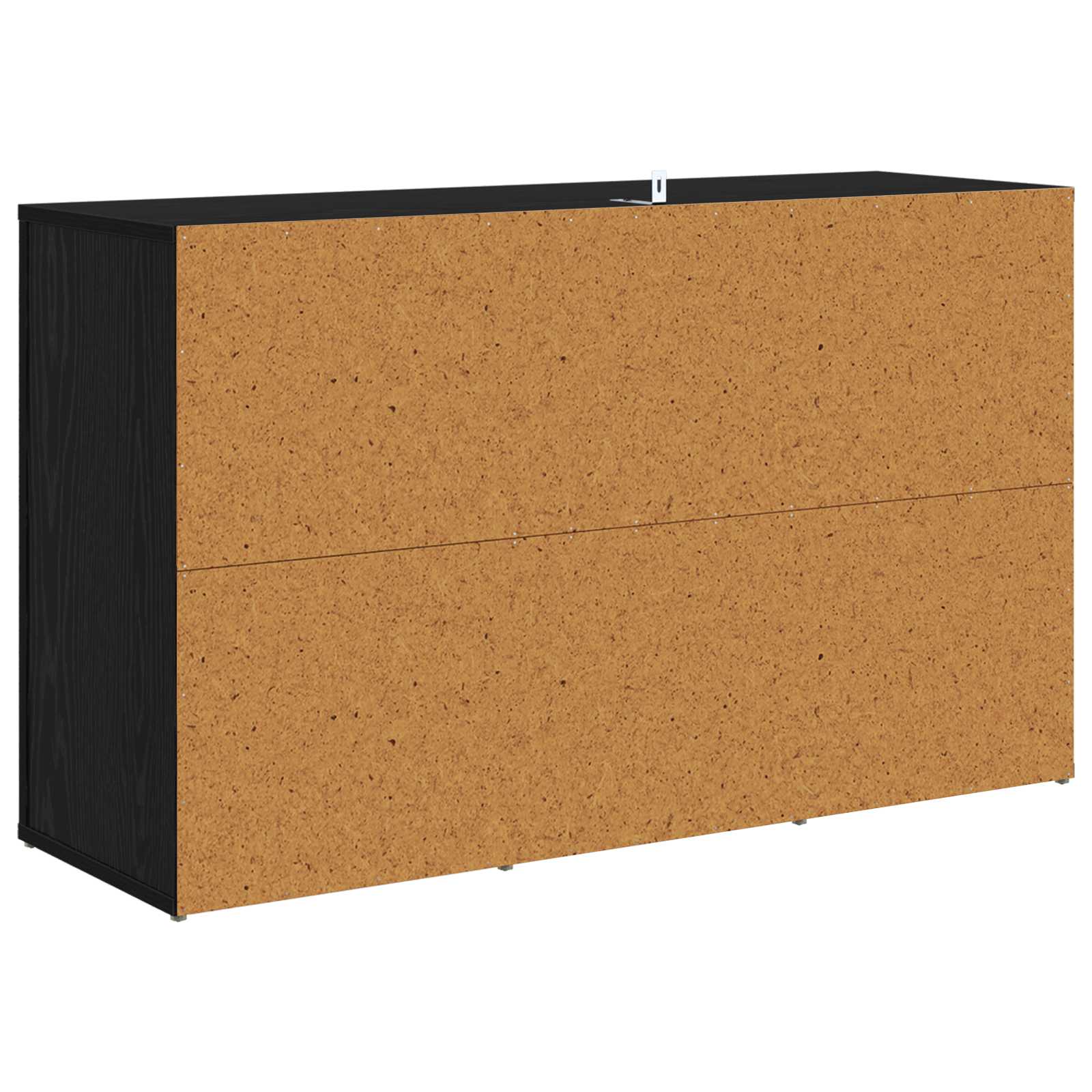 Sideboard Schwarz Eichen-Optik 100 x 33 x 59.5 cm Holzwerkstoff