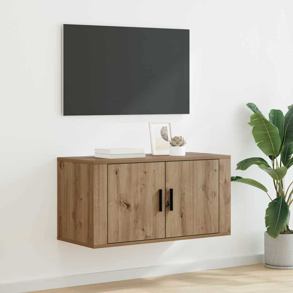 80 x 34,5 x 40 cm Artisan-Eiche Holzwerkstoff
