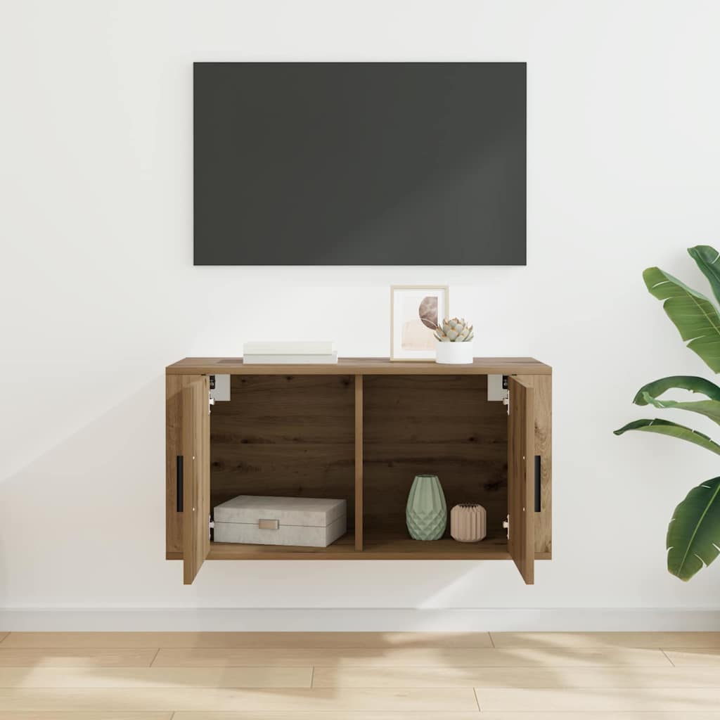 80 x 34,5 x 40 cm Artisan-Eiche Holzwerkstoff