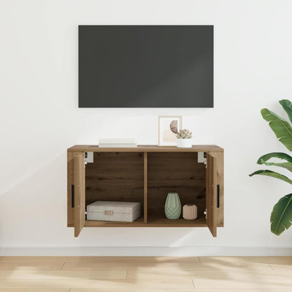 80 x 34,5 x 40 cm Artisan-Eiche Holzwerkstoff