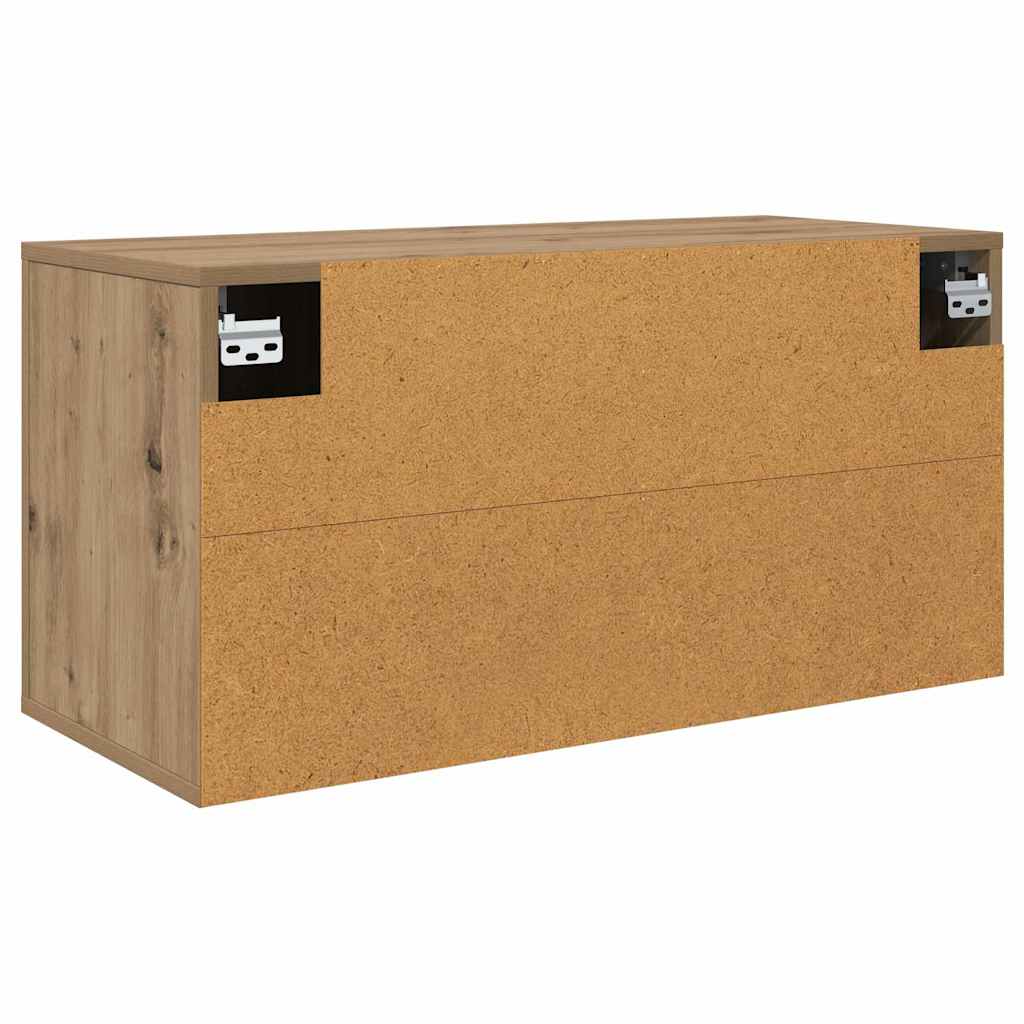 80 x 34,5 x 40 cm Artisan-Eiche Holzwerkstoff