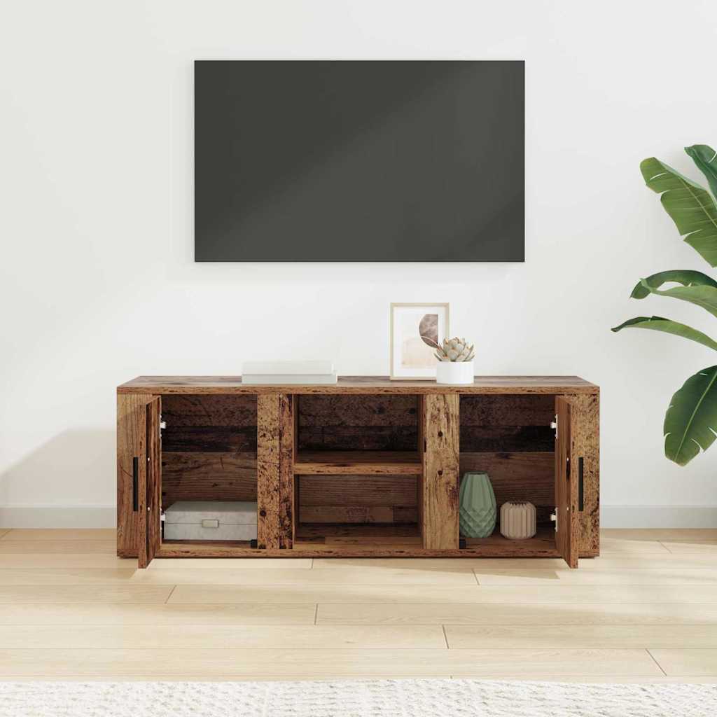 TV-Schränk 100 x 31,5 x 35 cm Altholz Holzwerkstoff