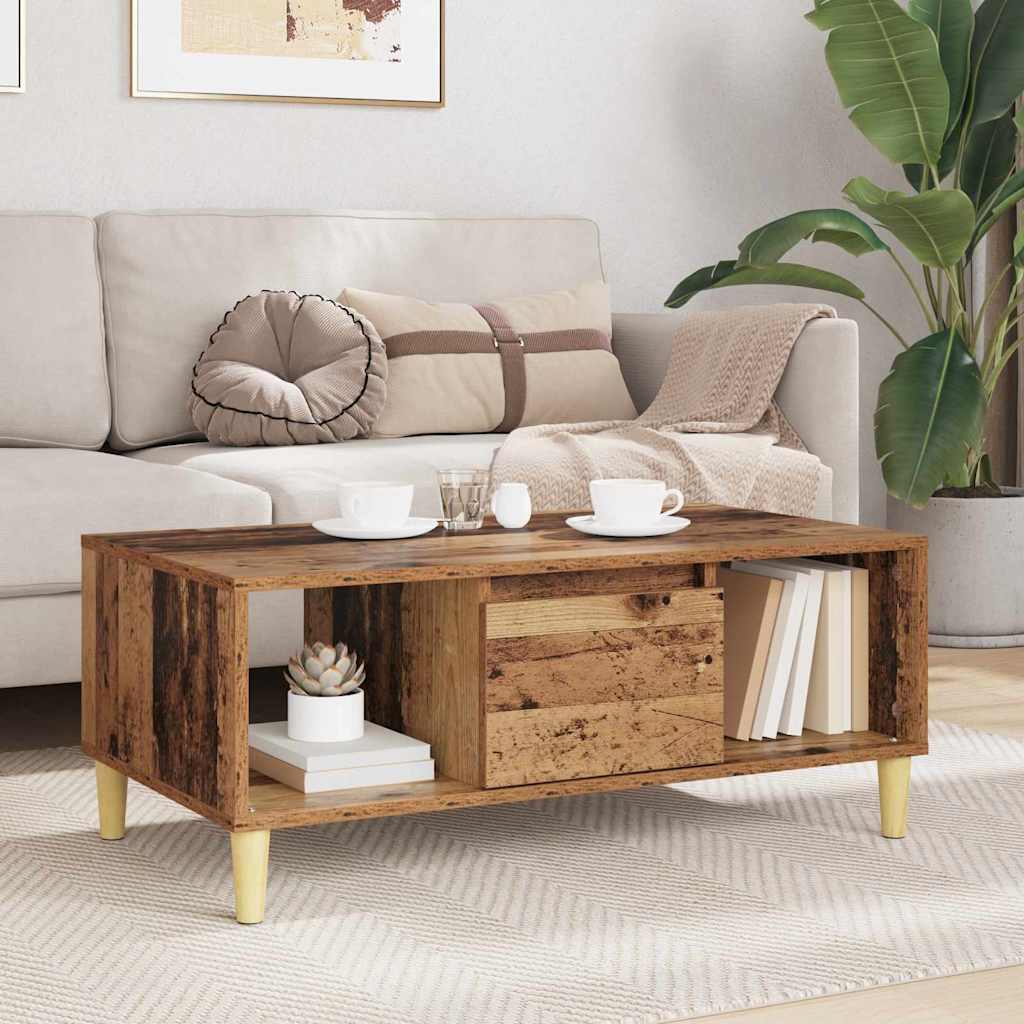 Couchtisch Altholz 90 x 50 x 26,5 cm Holzwerkstoff