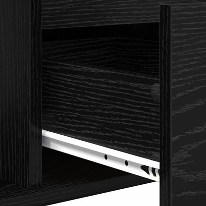 Couchtisch Schwarz Eichen-Optik 90 x 50 x 26,5 cm Holzwerkstoff