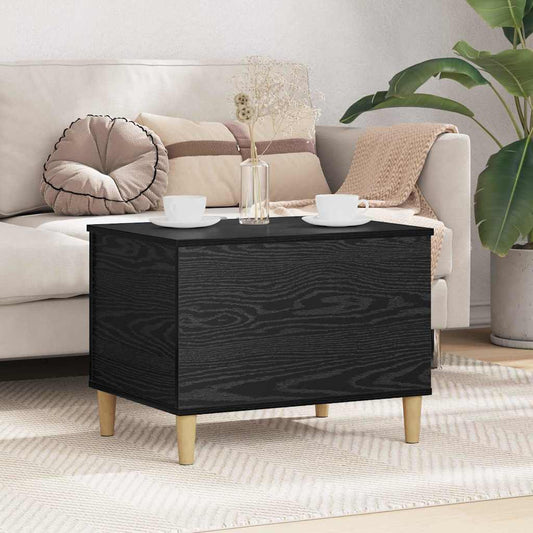 Nachttisch Schwarz Eichen-Optik 60 x 44.5 x 45 cm Holzwerkstoff