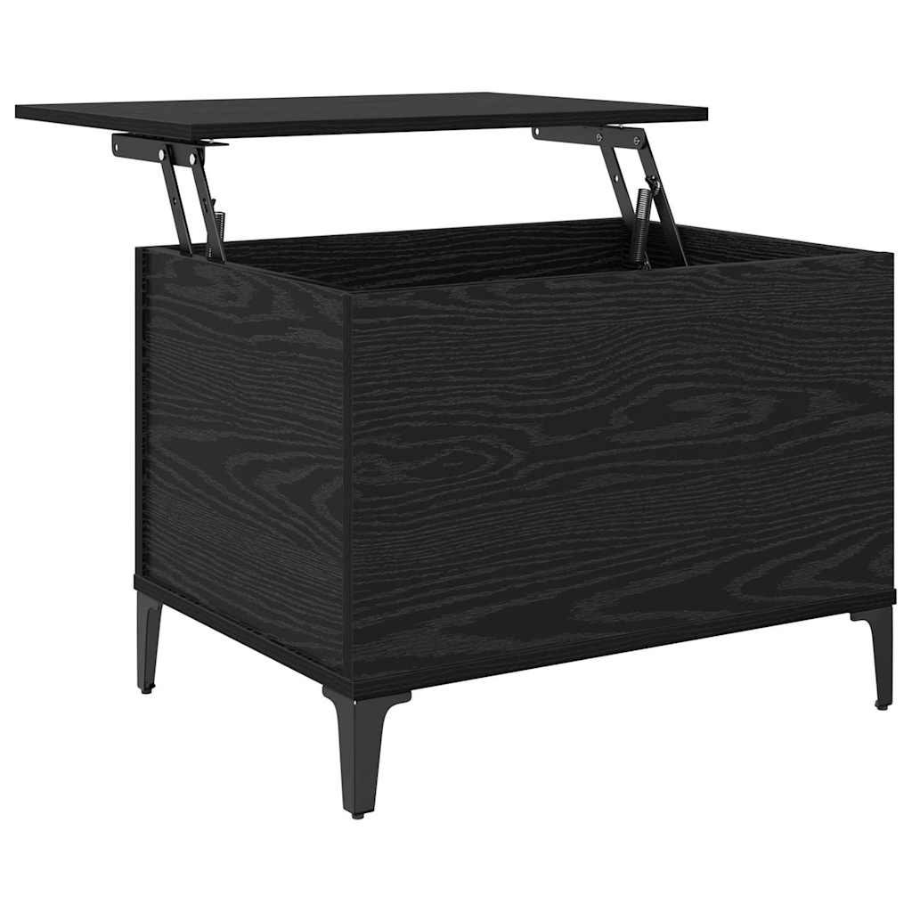 Couchtisch Schwarz Eichen-Optik 60 x 44,5 x 45 cm Holzwerkstoff