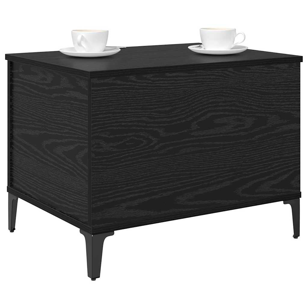 Couchtisch Schwarz Eichen-Optik 60 x 44,5 x 45 cm Holzwerkstoff