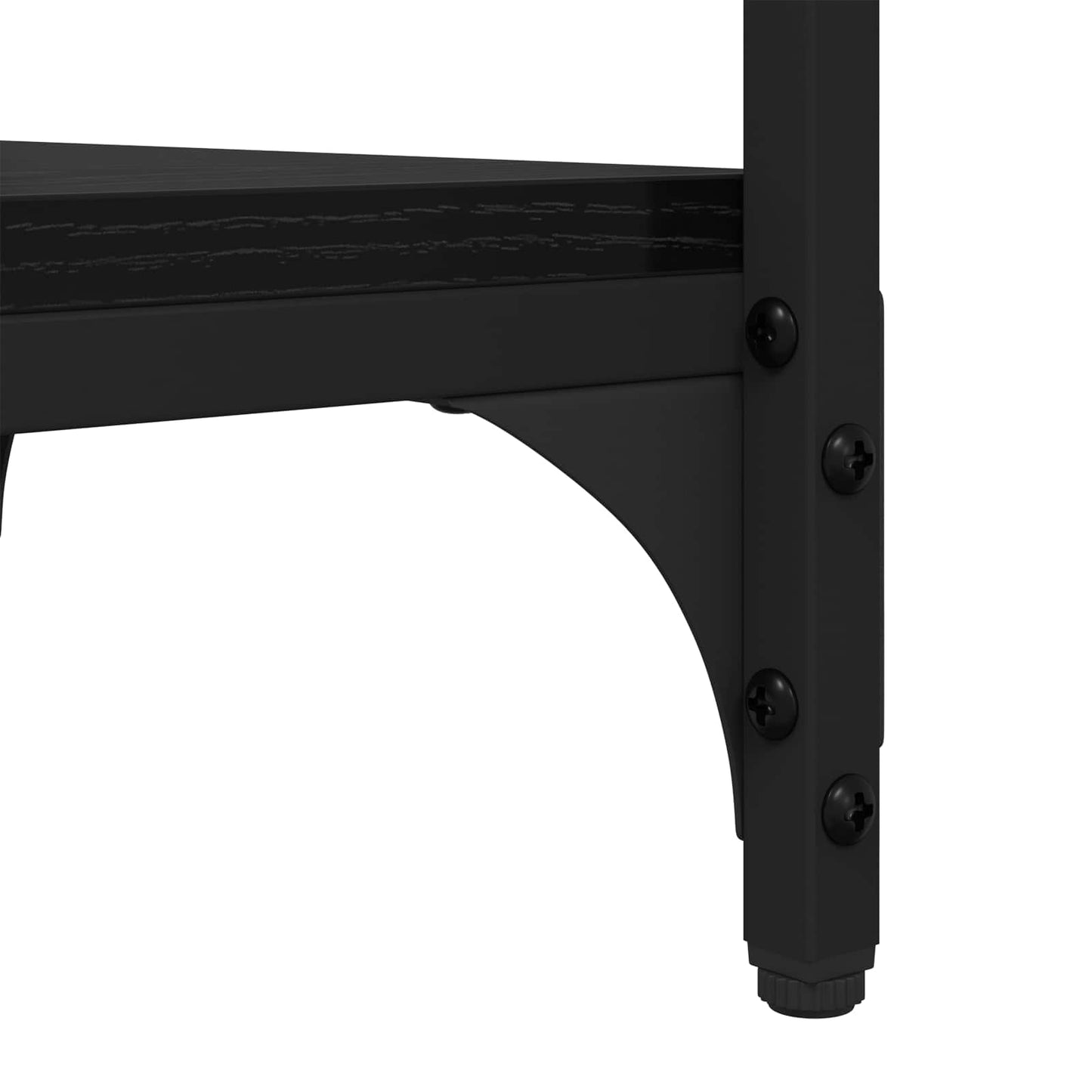 Beistelltisch Schwarz Eichen-Optik 40 x 30 x 75 cm