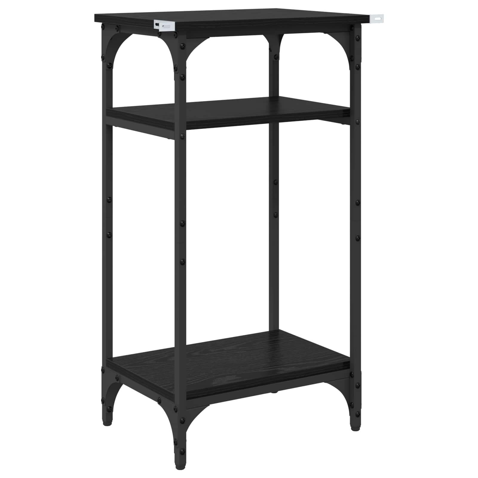 Beistelltisch Schwarz Eichen-Optik 40 x 30 x 75 cm