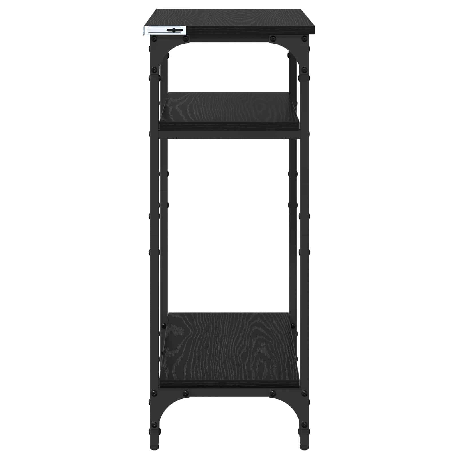 Beistelltisch Schwarz Eichen-Optik 40 x 30 x 75 cm