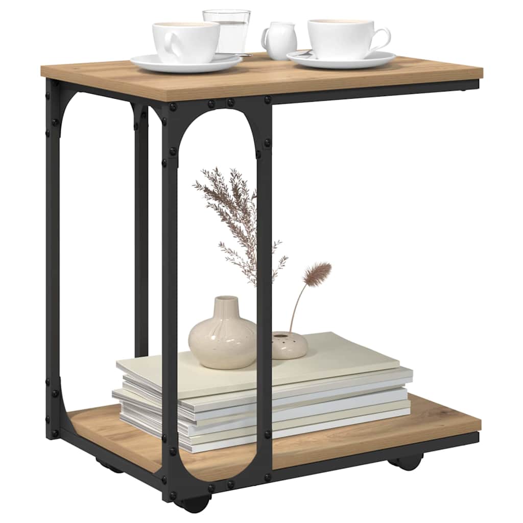 Beistelltisch Artisan-Eiche 50 x 35 x 55.5 cm Holzwerkstoff