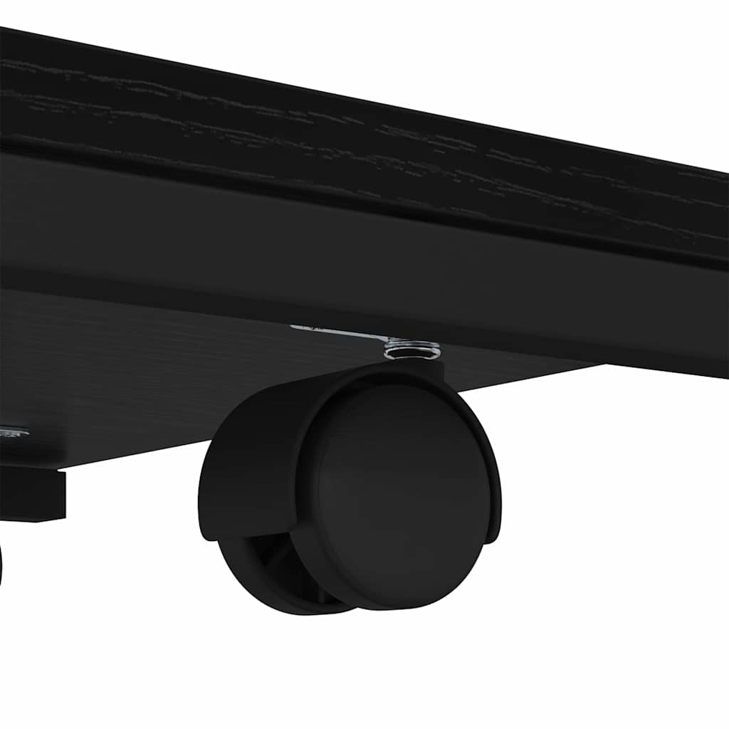 Beistelltisch Schwarz Eichen-Optik 50 x 35 x 55.5 cm