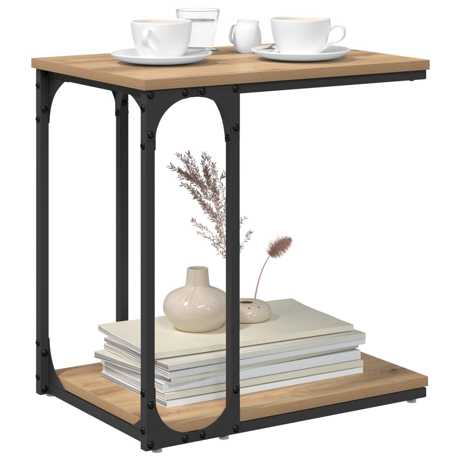 Beistelltisch Artisan-Eiche 50 x 35 x 52 cm Holzwerkstoff