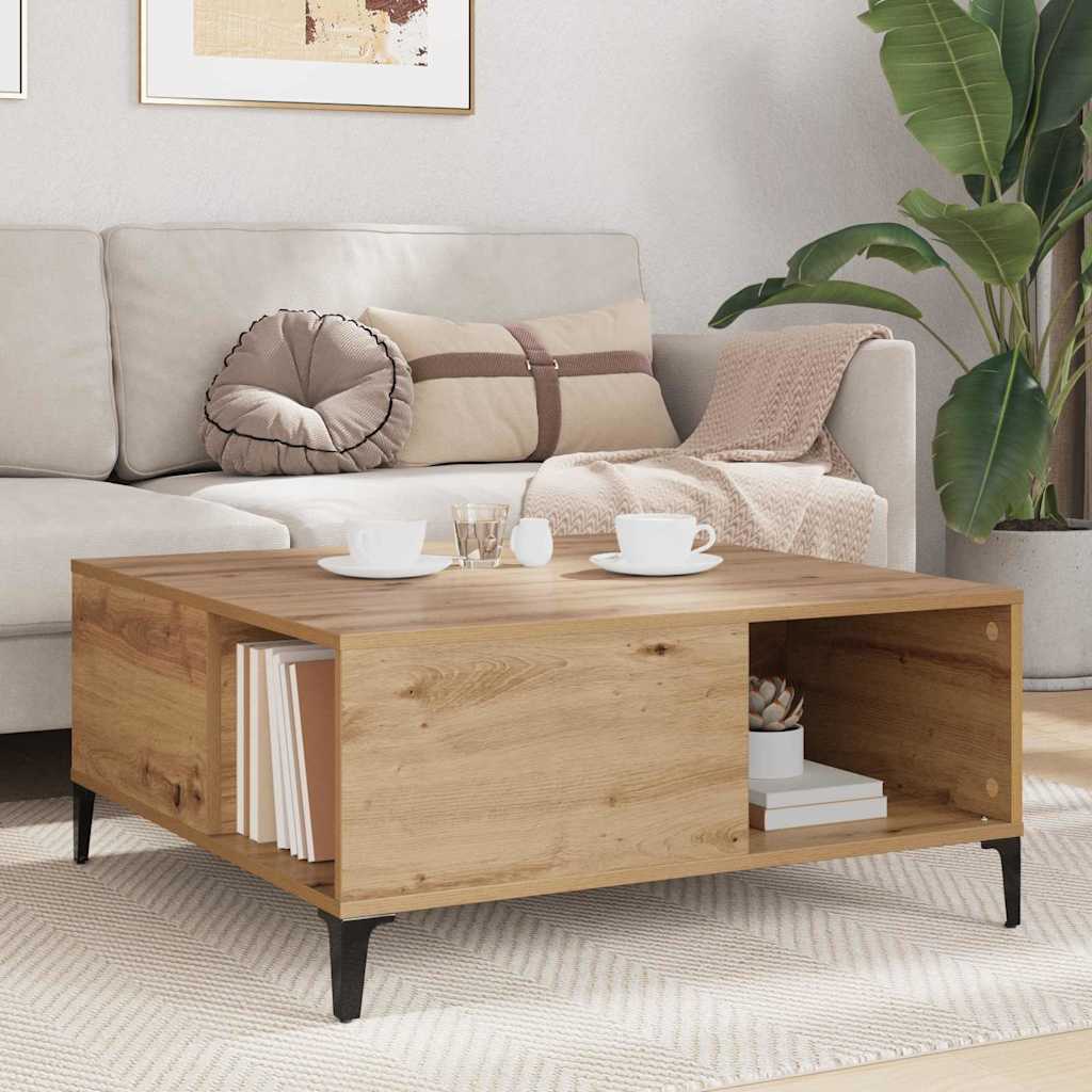 Couchtisch Artisan-Eiche 80 x 80 x 36,5 cm Holzwerkstoff
