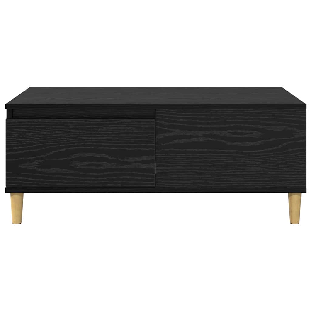 Couchtisch Schwarz Eichen-Optik 90 x 50 x 35 cm Holzwerkstoff
