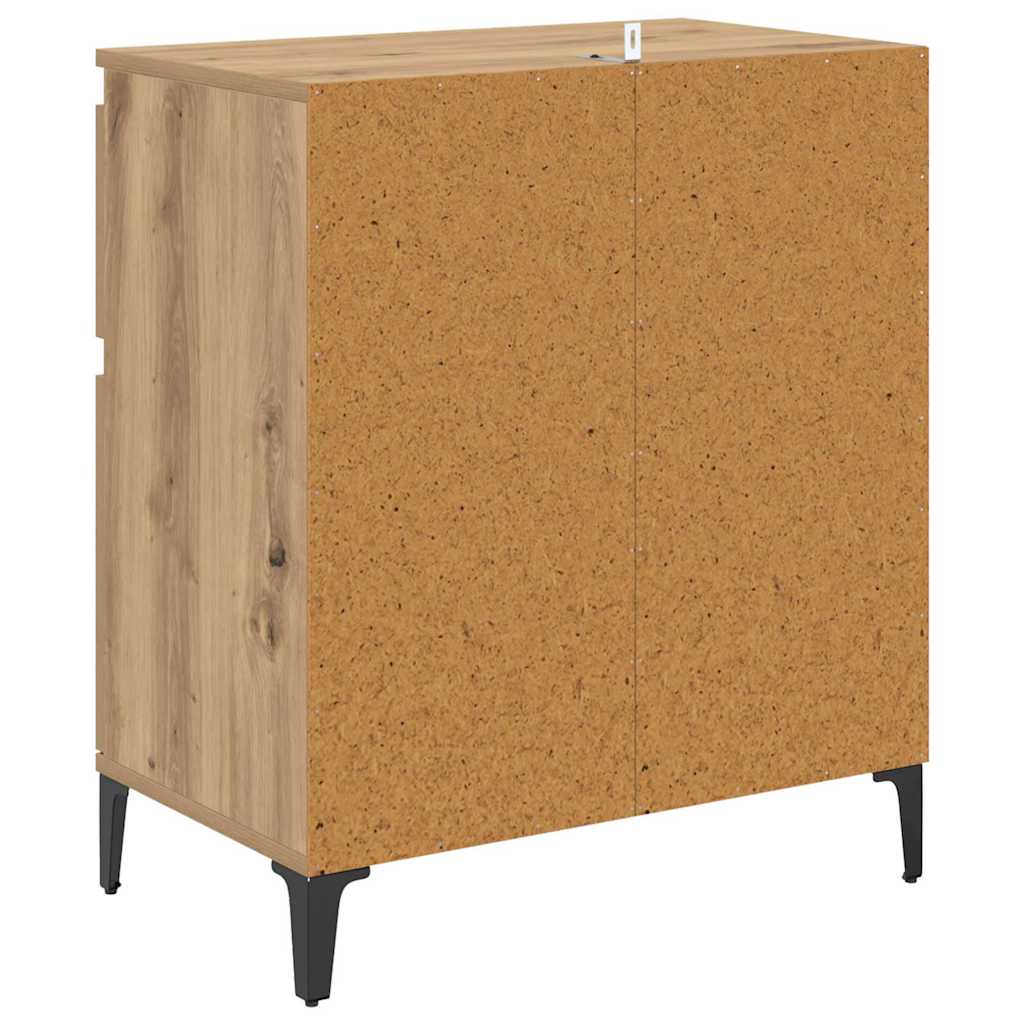 Sideboard Artisan-Eiche 60 x 35 x 70 cm Verbundholz und Eisen