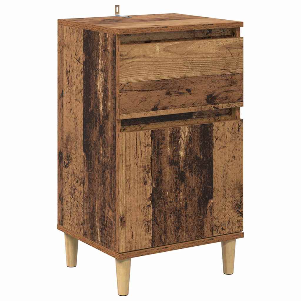 Nachttisch Altholz 40 x 35 x 70 cm Holzwerkstoff