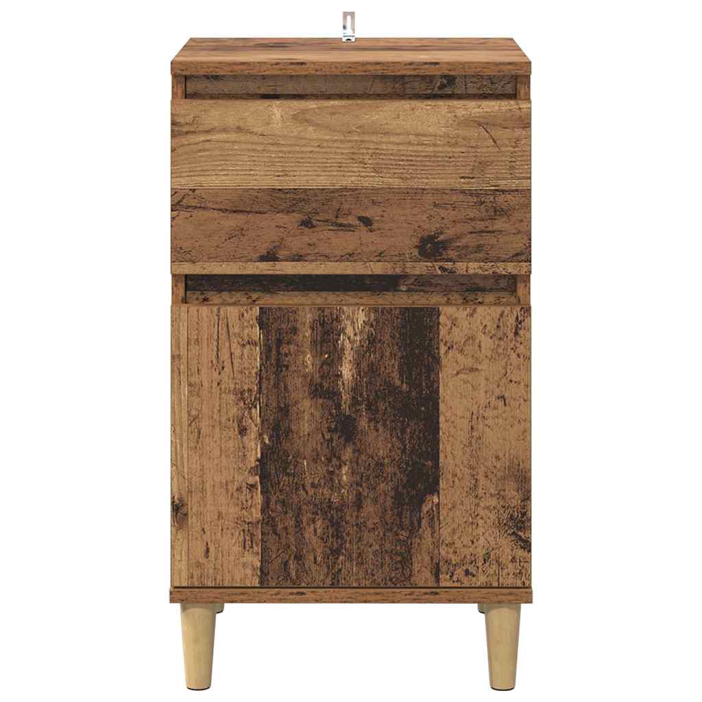 Nachttisch Altholz 40 x 35 x 70 cm Holzwerkstoff