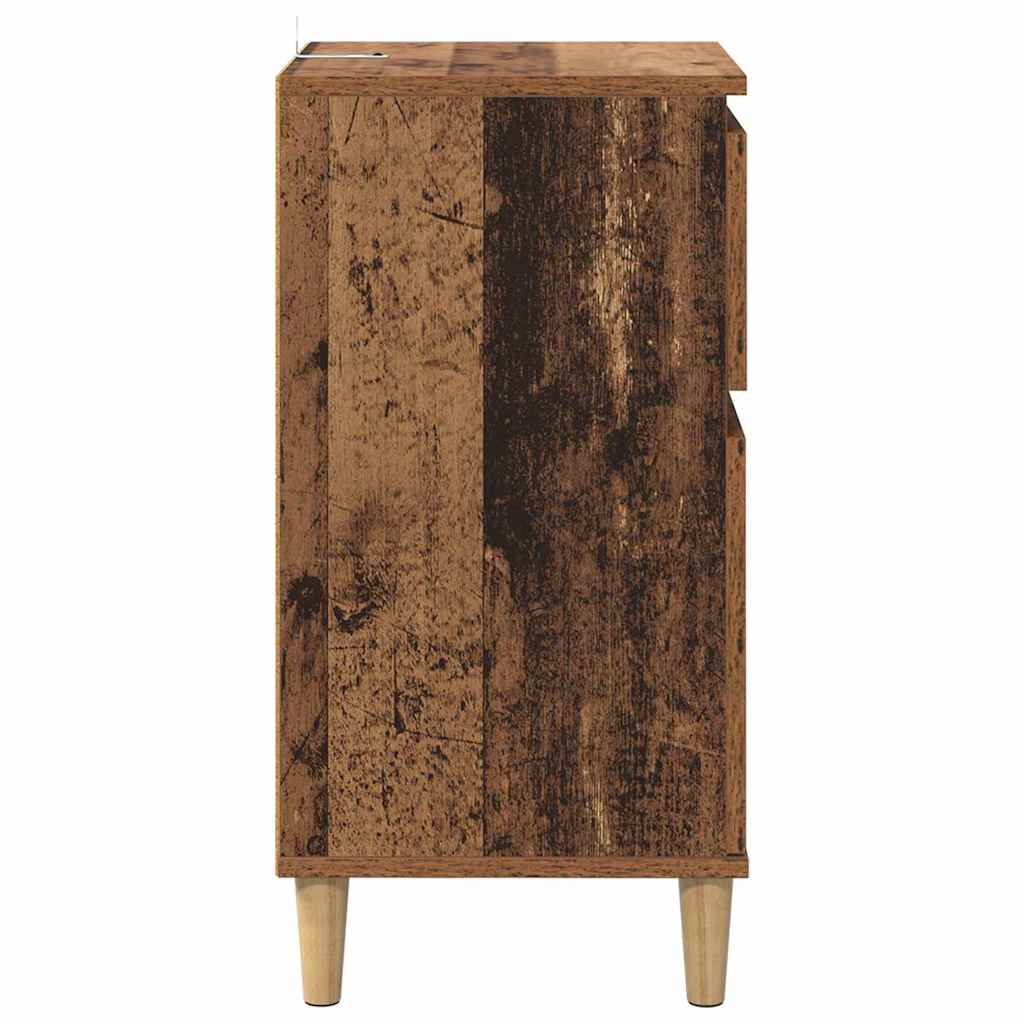 Nachttisch 2 Stk. Altholz 40 x 35 x 70 cm Holzwerkstoff