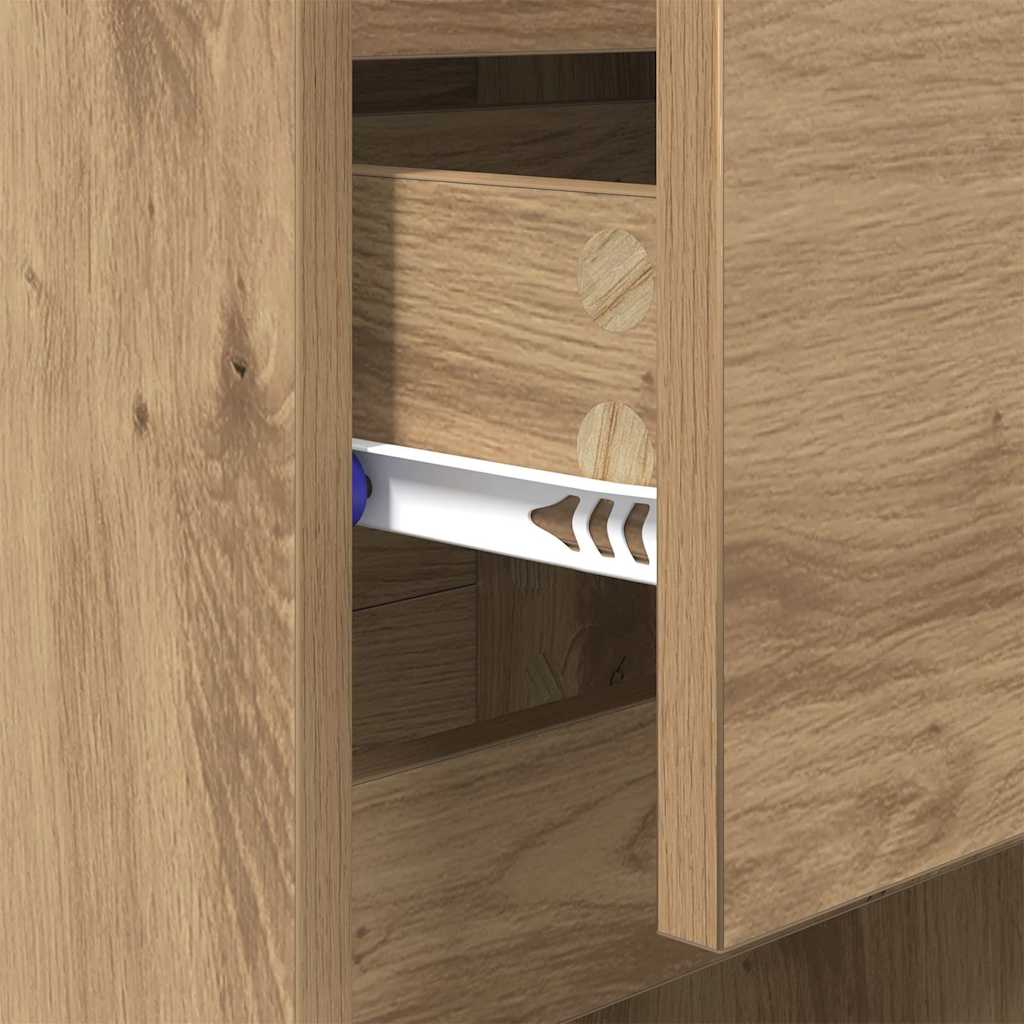 Nachttisch 2 Stk. Artisan-Eiche 40 x 35 x 70 cm Holzwerkstoff
