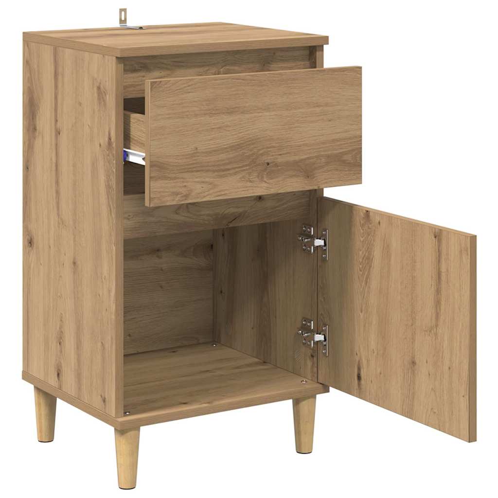 Nachttisch 2 Stk. Artisan-Eiche 40 x 35 x 70 cm Holzwerkstoff