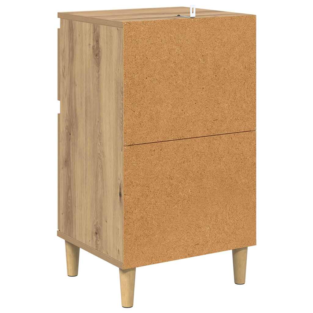 Nachttisch 2 Stk. Artisan-Eiche 40 x 35 x 70 cm Holzwerkstoff