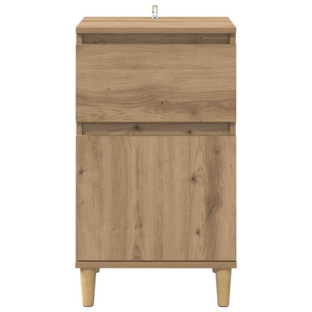Nachttisch 2 Stk. Artisan-Eiche 40 x 35 x 70 cm Holzwerkstoff