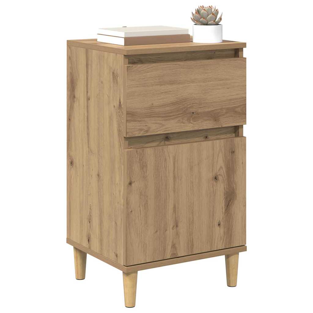 Nachttisch 2 Stk. Artisan-Eiche 40 x 35 x 70 cm Holzwerkstoff