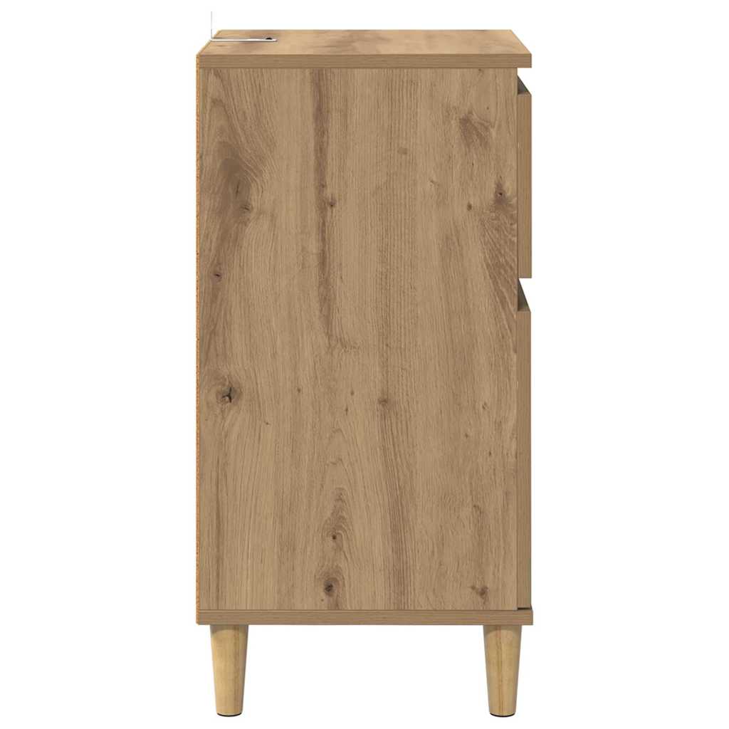 Nachttisch 2 Stk. Artisan-Eiche 40 x 35 x 70 cm Holzwerkstoff