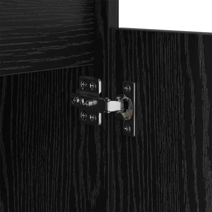 Nachttisch Schwarz Eichen-Optik 40 x 35 x 70 cm Holzwerkstoff