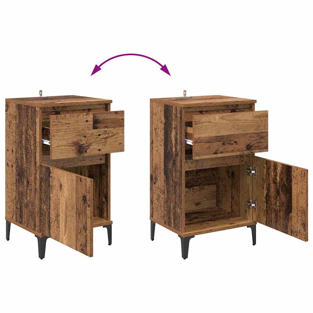 Nachttisch Altholz 40 x 35 x 70 cm Holzwerkstoff