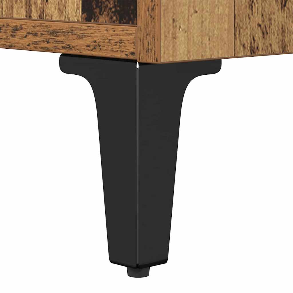 Nachttisch 2 stk. Altholz 40 x 35 x 70 cm Holzwerkstoff