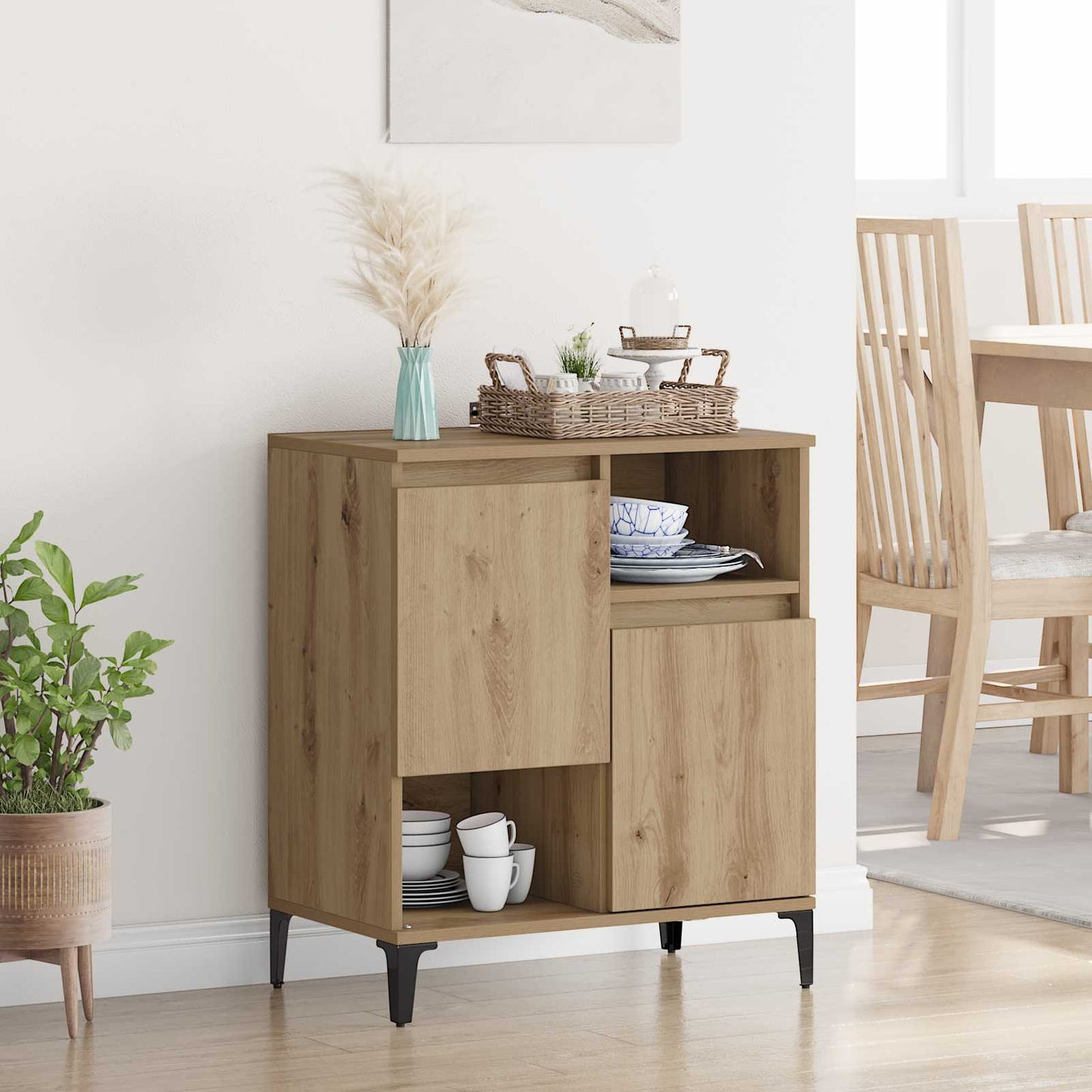 Sideboard Artisan-Eiche 60 x 35 x 70 cm Holzwerkstoff
