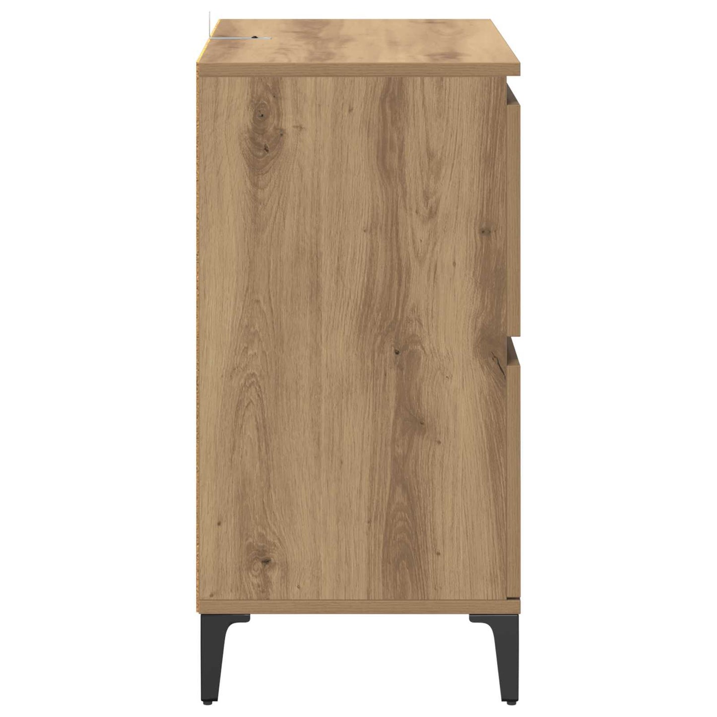 Sideboard Artisan-Eiche 60 x 35 x 70 cm Verbundholz und Eisen
