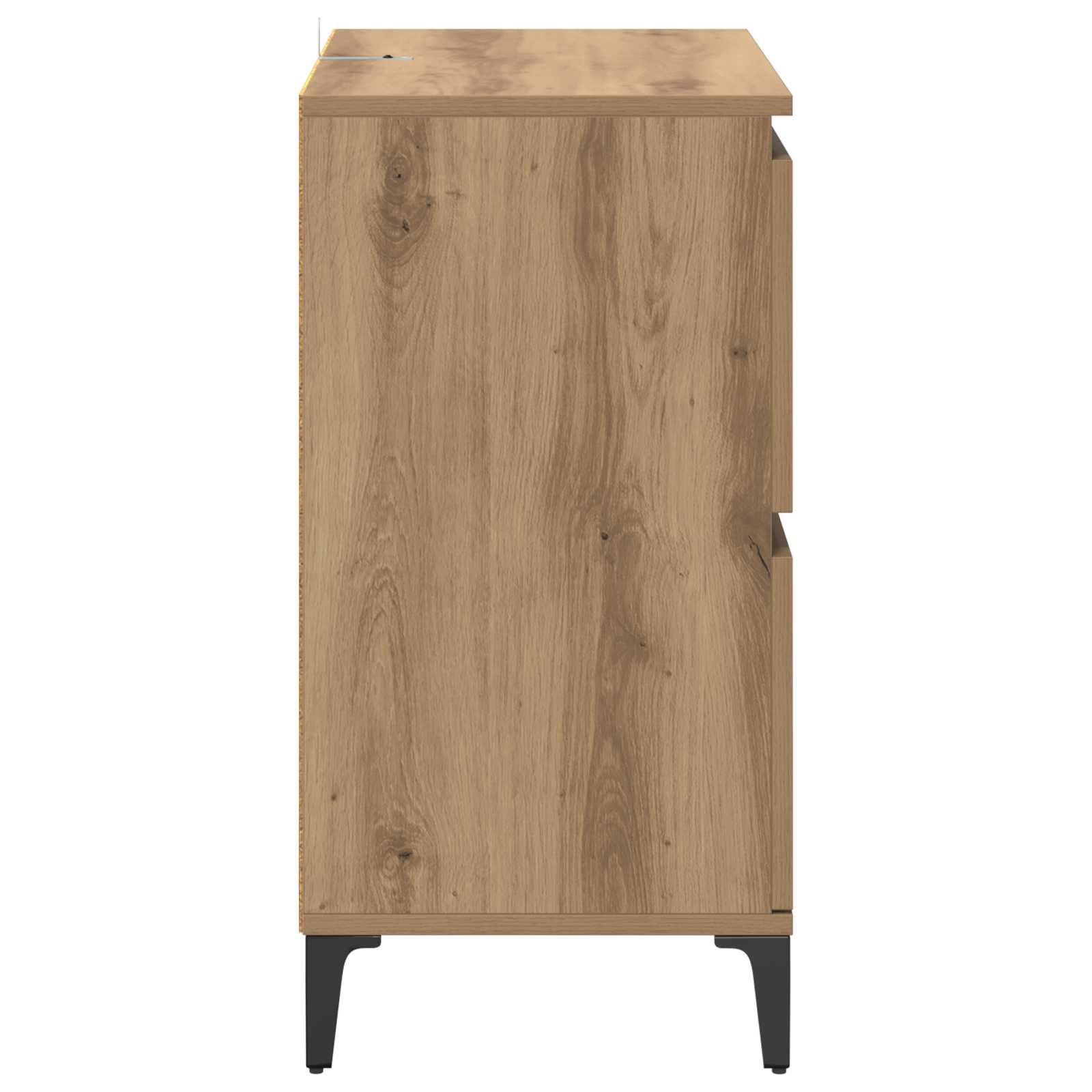 Sideboard Artisan-Eiche 60 x 35 x 70 cm Verbundholz und Eisen