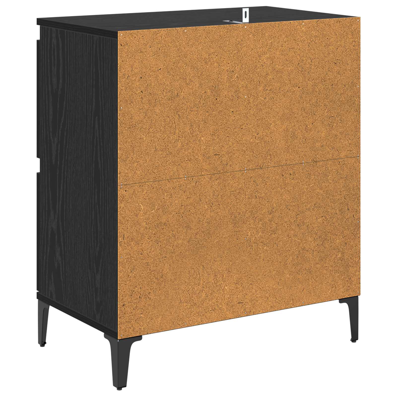 Sideboard Schwarz Eichen-Optik 60 x 35 x 70 cm